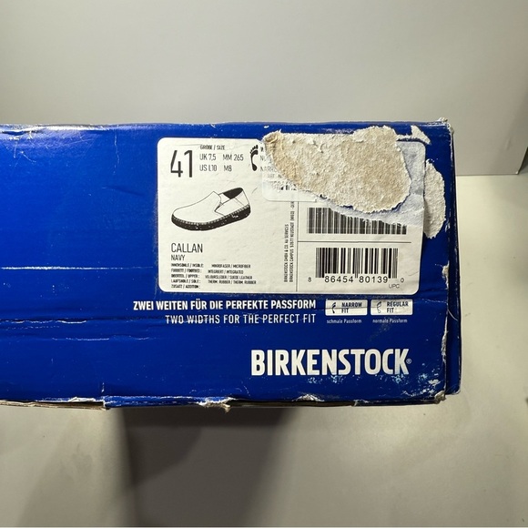 NIB Birkenstock Callan Dark Blue Suede Loafers Size 41 EU Women’s 10/Mens 8 - Picture 10 of 11